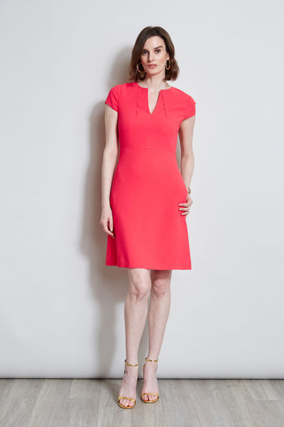 Short Sleeve Dart Dress Image 1