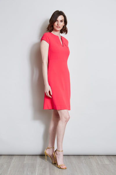 Short Sleeve Dart Dress Image 3