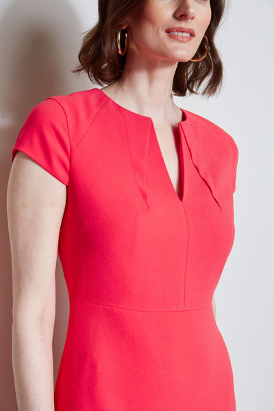 Short Sleeve Dart Dress Image 4