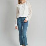 Applique Silk Shirt