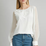 Applique Silk Shirt
