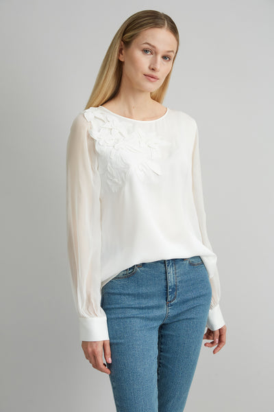 Applique Silk Shirt Image 4