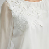 Applique Silk Shirt
