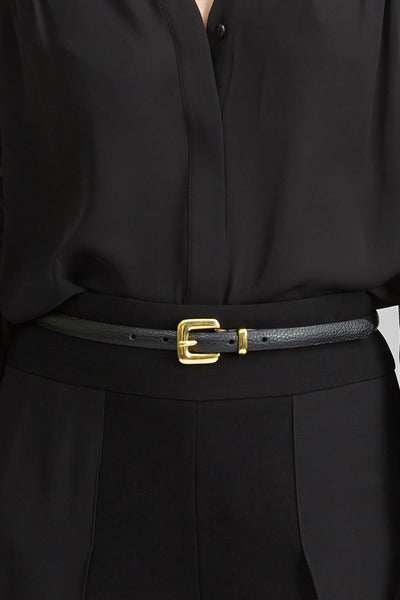 Skinny Leather Belt Image 1