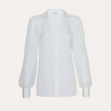 Chiffon Button Down Shirt