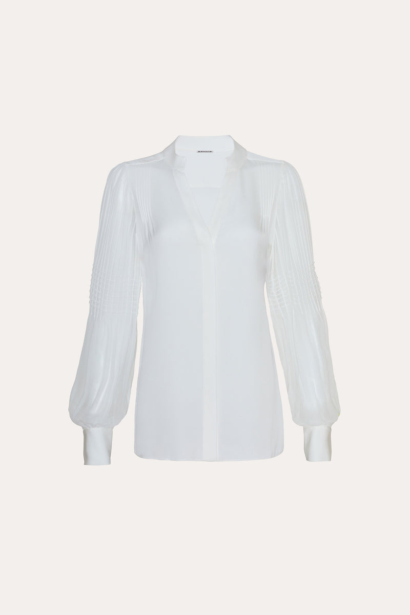 Chiffon Button Down Shirt