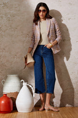 Tweed 3 Button Blazer