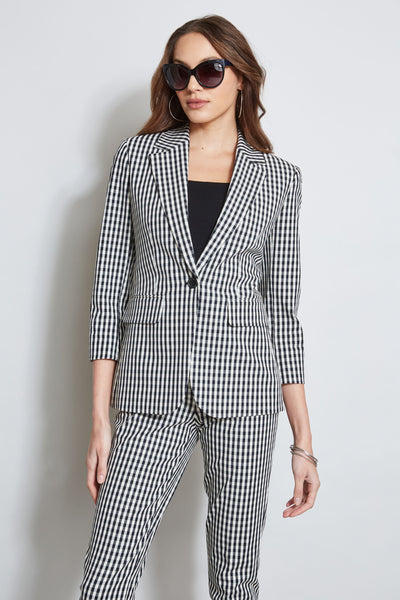 Gingham Blazer Image 1