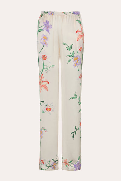 Frances Floral Silk Pant