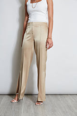 Satin Side Slit Pant