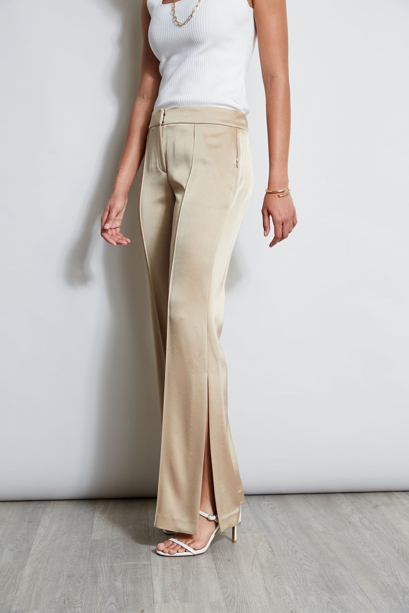 Satin Side Slit Pant