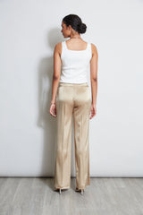 Satin Side Slit Pant