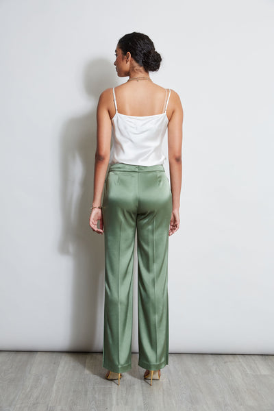 Satin Side Slit Pant Image 7