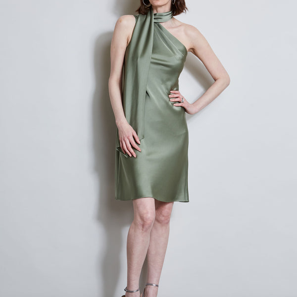 Satin Scarf Dress – Elie Tahari