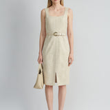 Scallop Melange Dress