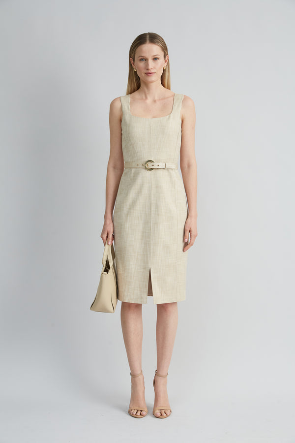 Scallop Melange Dress
