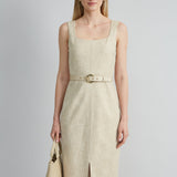 Scallop Melange Dress