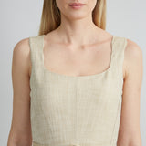 Scallop Melange Dress