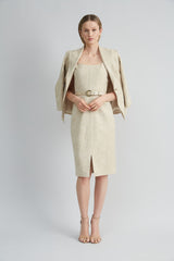 Scallop Melange Dress