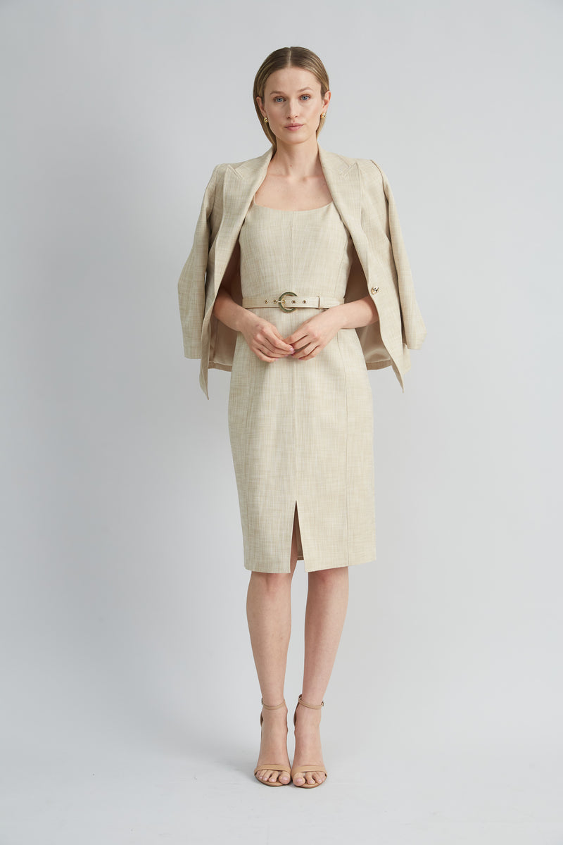 Scallop Melange Dress
