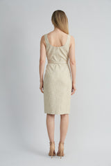 Scallop Melange Dress