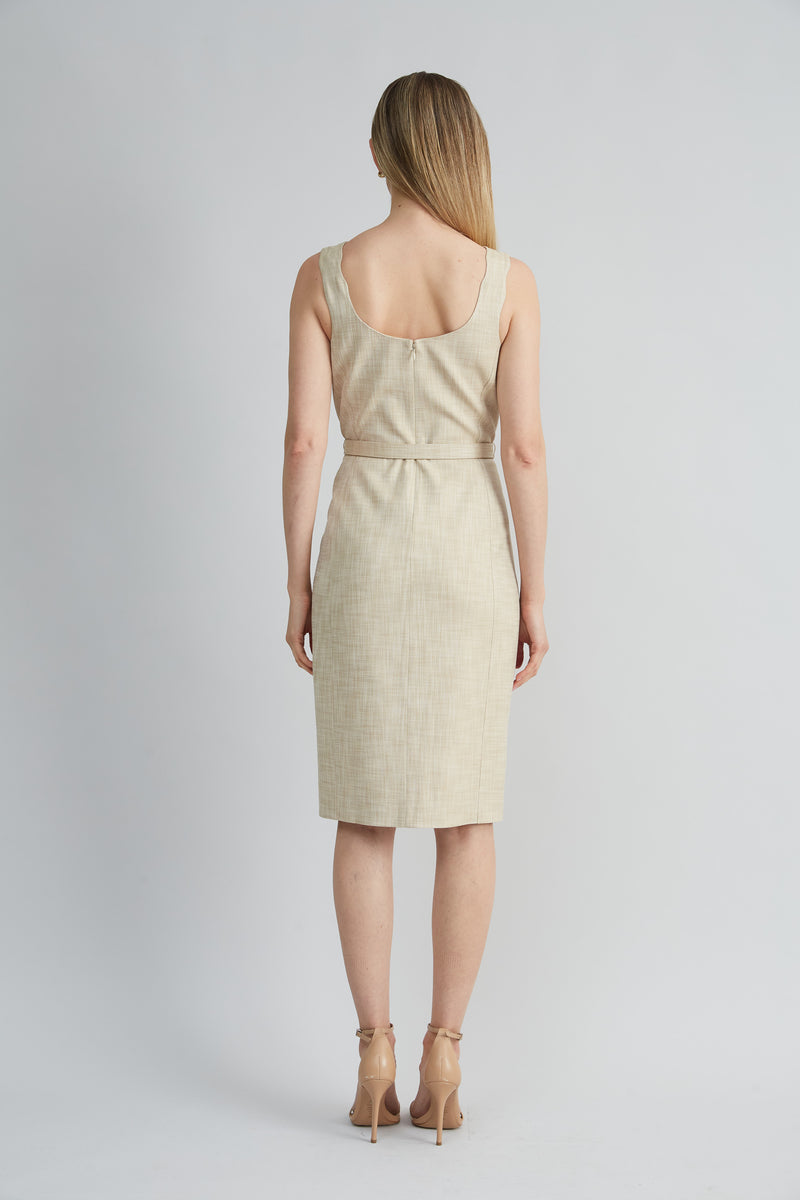 Scallop Melange Dress