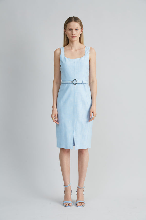 Scallop Melange Dress