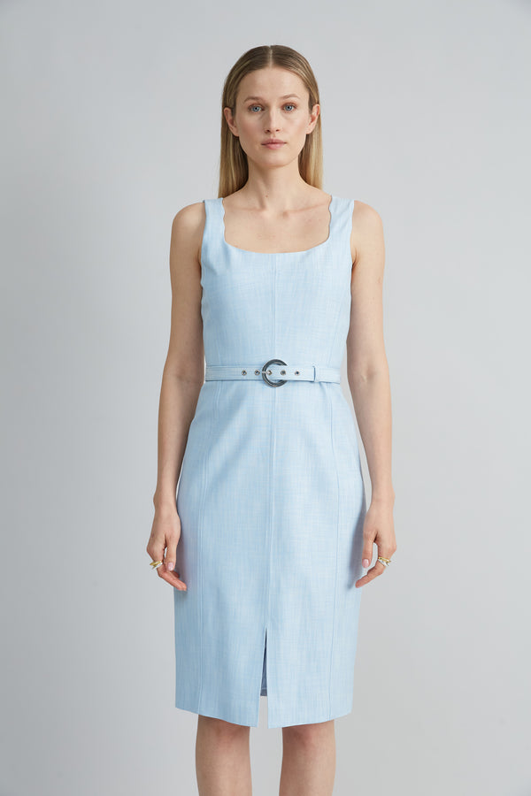 Scallop Melange Dress