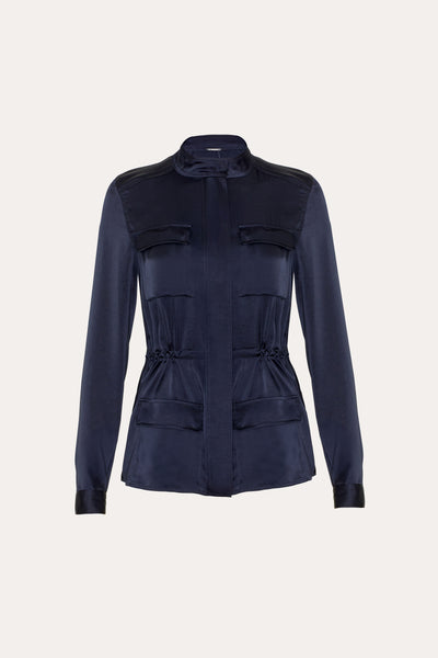 Satin Utility Jacket Image 1