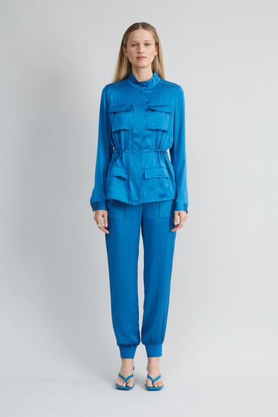 Satin Utility Jacket Image 2