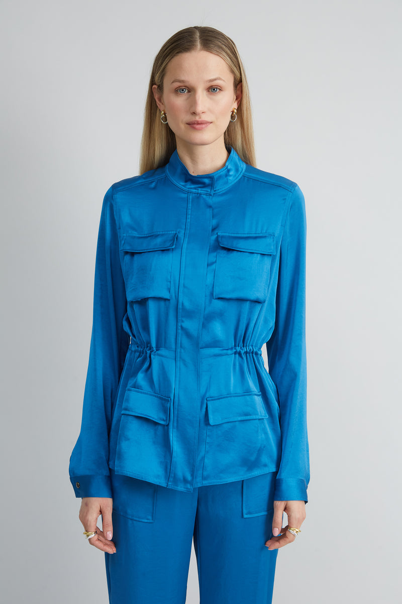 Satin Utility Jacket
