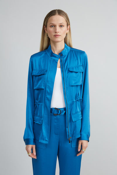 Satin Utility Jacket Image 1