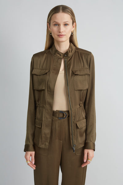 Satin Utility Jacket Image 3