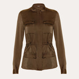 Olivia Utility Satin Jacket