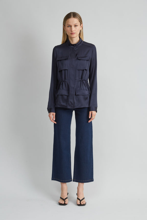 Satin Utility Jacket
