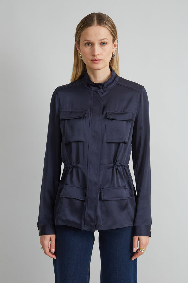 Satin Utility Jacket