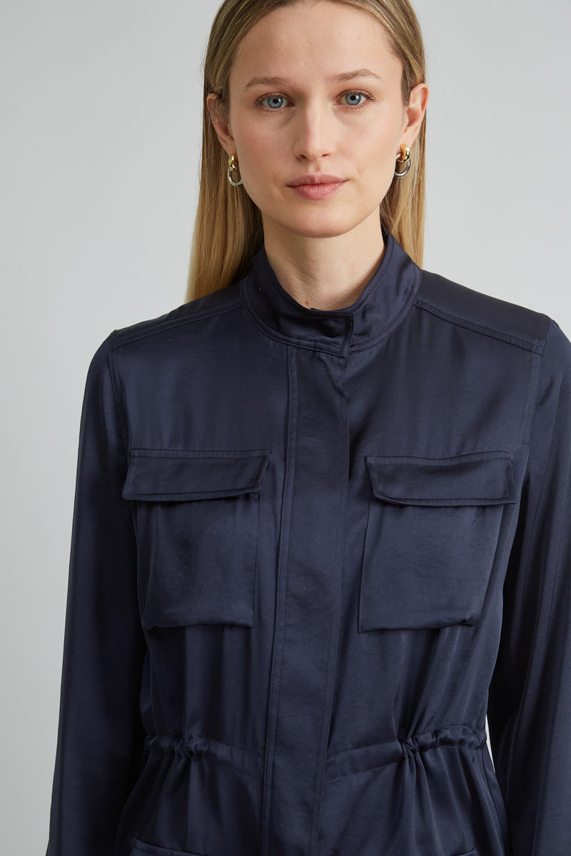 Satin Utility Jacket