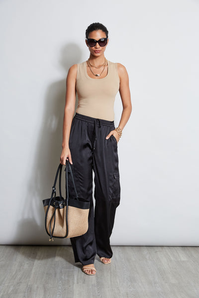 Relaxed Satin Cargo Pant Image 2