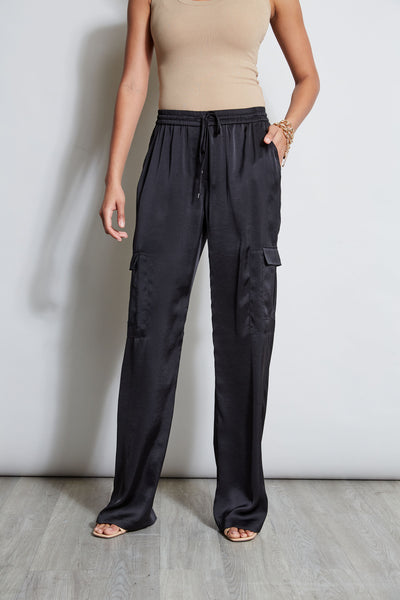 Relaxed Satin Cargo Pant Image 3