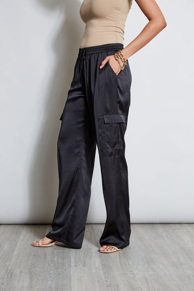 Relaxed Satin Cargo Pant Image 4