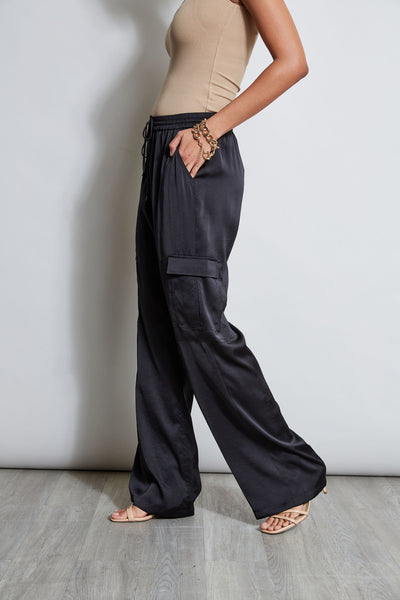 Relaxed Satin Cargo Pant Image 5
