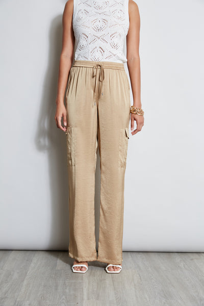 Relaxed Satin Cargo Pant Image 1
