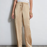 Relaxed Satin Cargo Pant
