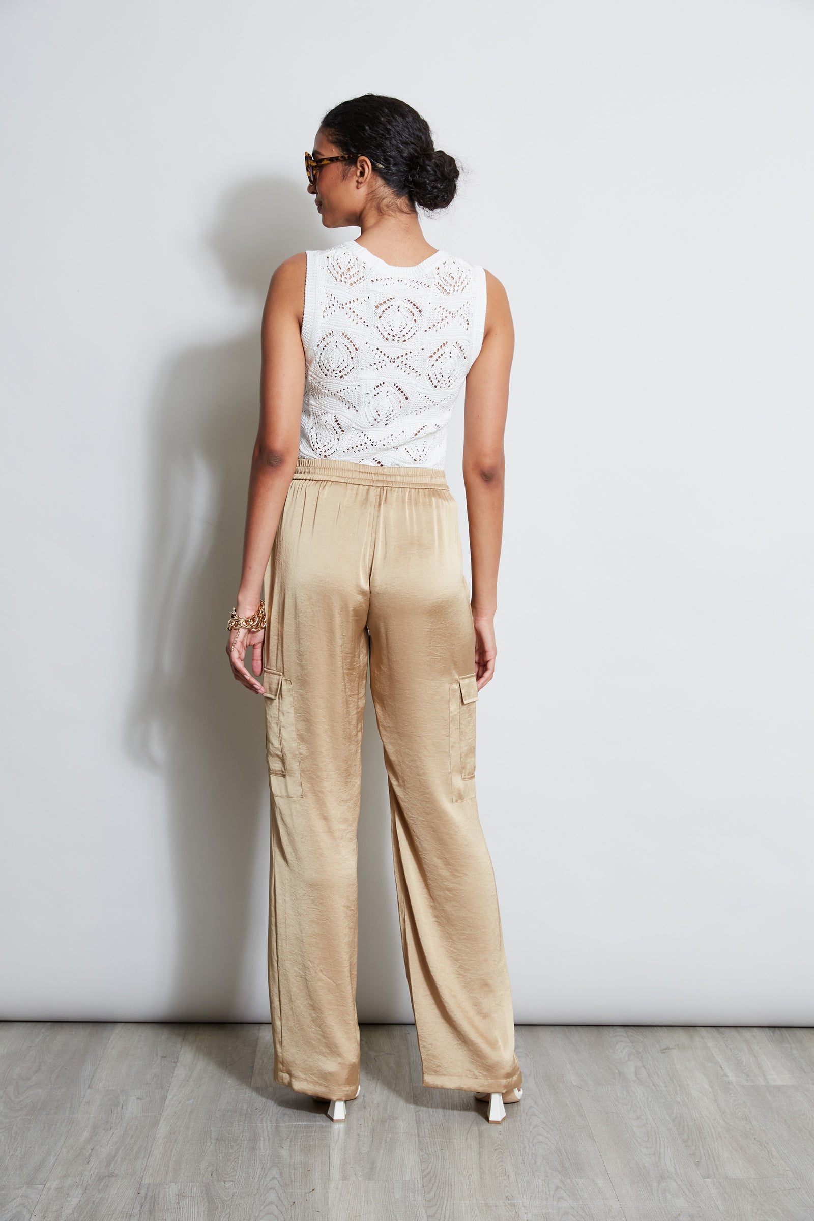 L'Appartement ◆ Drape Satin Cargo Pants Access Fashion | Satin cargo pants