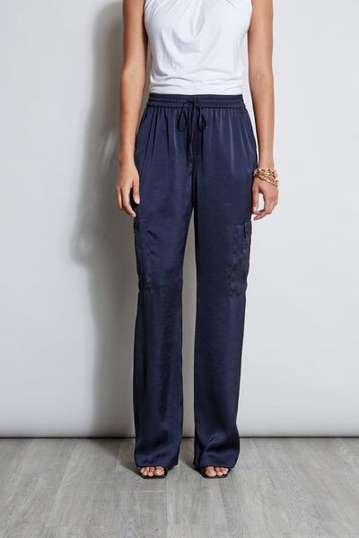Relaxed Satin Cargo Pant Image 1