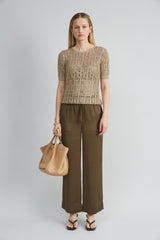 Satin Wide Leg Pant