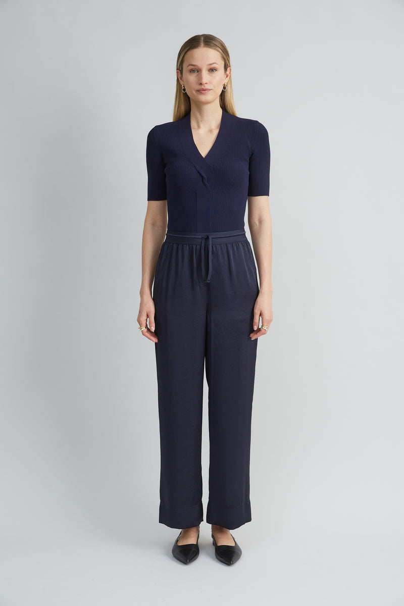 Satin Wide Leg Pant