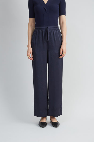 Satin Wide Leg Pant Image 1