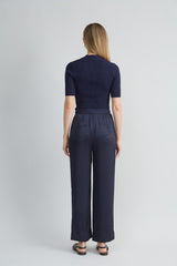 Satin Wide Leg Pant
