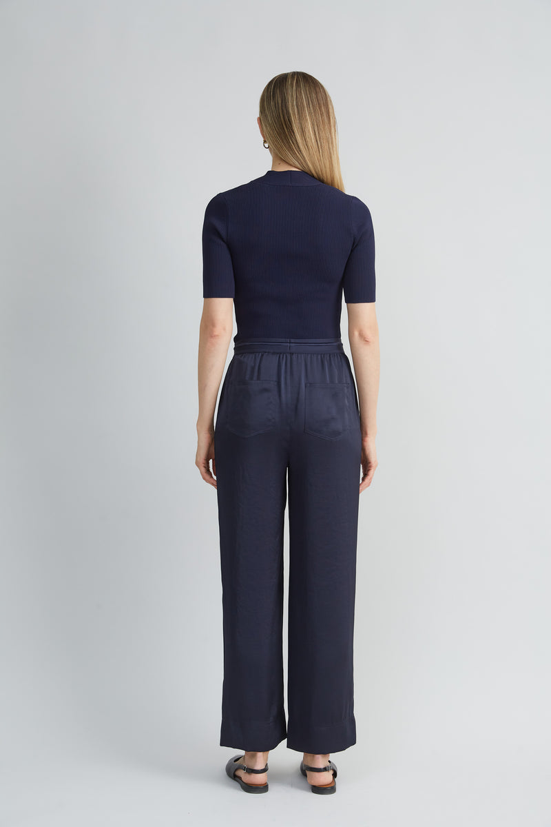 Satin Wide Leg Pant